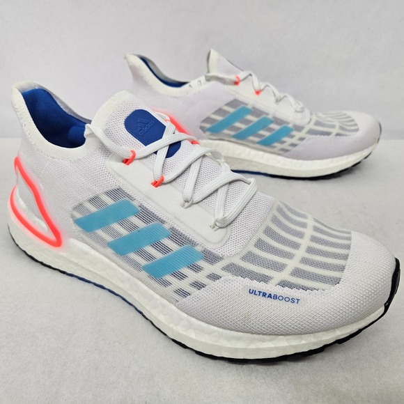 Adidas Ultraboost Summer.RDY Running Shoes FY3470 White Blue Pink Men's Size 8.5